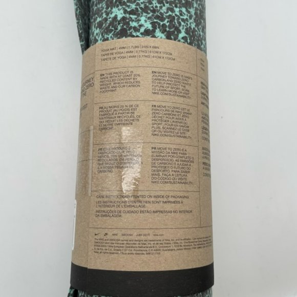 Nike Flow Yoga Mat 4mm Ash Green brand new - Picture 4 of 6
